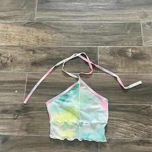 Crop Top Multi Color Halter Top Size Princess Polly Size 2 - Picture 1 of 5
