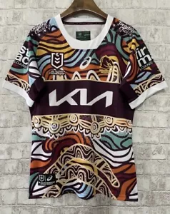 2023 BRISBANE BRONCOS INDIGENOUS NRL JERSEY - 5XL (BRAND NEW) - Picture 1 of 5