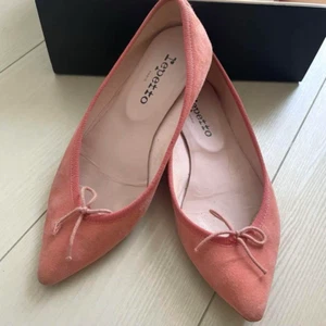 Repetto Brigitte Ballerine Pointed Toe Flat Pumps Size 37 Melba Pink Suede - Picture 1 of 10