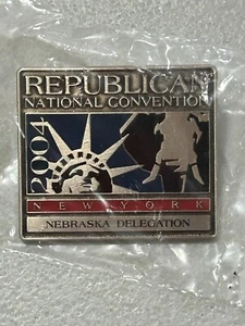 2004 RNC Republican National Convention - Nebraska Delegation Reversnadel - Bild 1 von 2