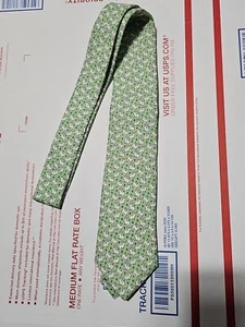 Vineyard Vines Easter Bunny Rabbit All Over Print Luxury Tie Silk Necktie Boys  - Picture 1 of 4