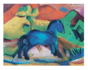 Franz Marc - Blaues Pferd - 1990er - Offsetposter - von EGIM - Bild 1 von 1