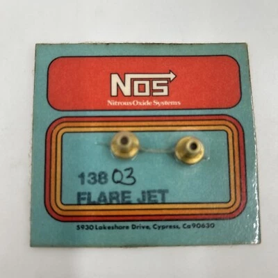 NOS Nitrous Oxide Systems P/N 13803 Set Of 2 Flare Jets 082 091 Old Stock - Image 1 of 4