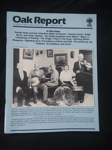 Vtg Oak Report "Quarterly Journal On Music & Musicians" Winter 1981 Tommy Potts - Picture 1 of 7