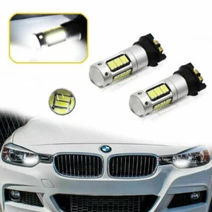 2x CANBUS For BMW 3 DRL Daytime Running Light Xenon LED Bulb PW24W F30 F31 - Picture 1 of 9