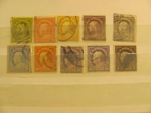US Stamp Set # 414-423 used 1912-1914 $195 - Imagen 1 de 1