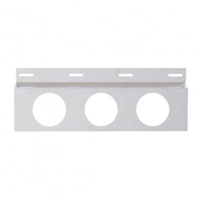 Top Mud Flap Bracket - Three 4" Light Cutouts - Stainless Steel Foto 1 de 2