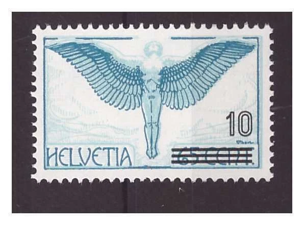 SUIZA 1938 - CORREO AÉREO SOBRESTAMPADO NUEVO ** MNH - Imagen 1 de 1