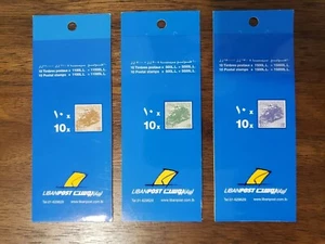 Lebanon 1999-2000 Cedar 3 Booklets pane Scott# 541 543 544 MNH EXTREMELY RARE - Picture 1 of 2