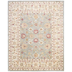 SAFAVIEH Antiquity AT822A Handmade Grey Blue / Beige Rug - Picture 1 of 41