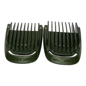 OEM Philips Norelco Multigroom Trimmer Blade Body Guide Combs Guard Set 3mm 5mm - Picture 1 of 9