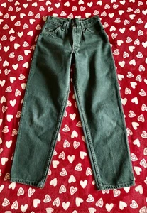 Vintage Green Levi's 560 Orange Tab Jeans ~ Youth 14 Regular ~ Made in USA - Picture 1 of 14