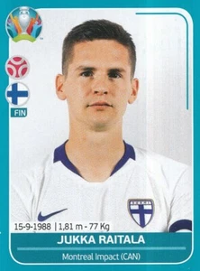 FIN16 JUKKA RAITALA # ROOKIE FINLANDE SUOMI STICKER PANINI UEFA EURO 2020 - Picture 1 of 2