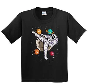 Boys Karate Shirt - Martial Arts Taekwondo Astronaut Outer Space Kids T-Shirt - Picture 1 of 4