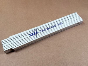 EAM CARPENTERS 2 Meter FOLDING  RULE Metric - Advertising - Energie Nach Mass - Picture 1 of 7
