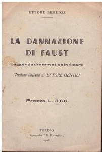 Berlioz - La Dannazione Di Faust - Libretto Il Risveglio - Picture 1 of 2