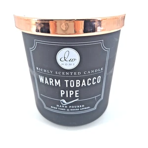 DW Home Richly Scented Candle Warm Tobacco Pipe 33 hour Single Wick - Picture 1 of 4