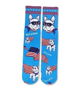  Funny 3D Food Socks Men Boys Kids Adults Novelty Medium Pug American Flag - Picture 1 of 8