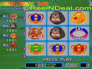 Amcoe Animal Bonus Nudge Cherry Master 8-Liner Slot PCB Skill ONLY Game Board - Picture 1 of 16