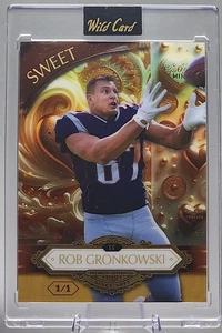 Rob Gronkowski 1/1 2024 Wild Card Sweet Silver Foil New England Patriots SSP - Picture 1 of 2
