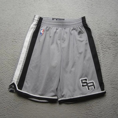 San Antonio Spurs Shorts Mens L NBA Basketball Player Issue Practice Adidas - Image 1 of 4