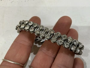 Vintage Art Deco Expandable Paste Lovely Bracelet   R17m - Picture 1 of 4