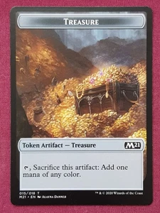 Magic The Gathering 2021 CORE SET M21 TREASURE token card MTG - Picture 1 of 2