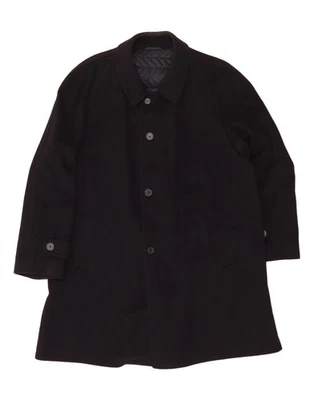 BILLY HIGGINS Mens Overcoat UK 40 Large Navy Blue DU82 - Image 1 of 3