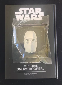 Moneda de plata de $2 2021 de Niue Star Wars ~ Snowtrooper ~ Rostros del imperio ~ 0,999 fina - Imagen 1 de 7