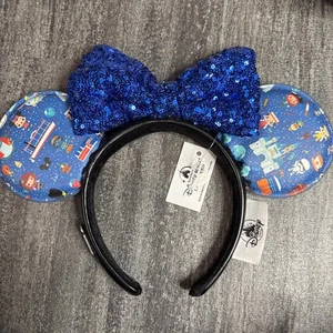 Orecchie Minnie Mouse Disney Resorts Shanghai Loungefly Chibi Park icone nuove con etichette - Foto 1 di 9