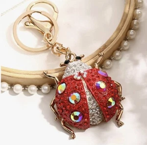 1 Pc Lucky Ladybug Keychain Animal Ornament Car keyring Woman Fashion Keychain. - Picture 1 of 10