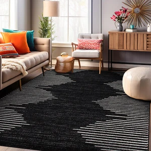 Rugshop Area Rug Bohemian Stripe Jute Rug Carpets for Living Room Rugs for Sale - Picture 1 of 415