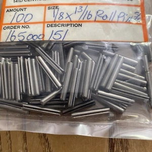 420 Edelstahl, geschlitzter Rollenfederstift, 1/8 Zoll Durchmesser x 13/16 Zoll Länge, 50 Stück - Bild 1 von 2