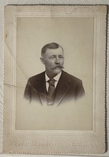 Antique Cabinet Card A Man Named Robert Austin Hayes Photography Portland Oregon