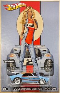 '67 Chevy CAMARO Custom Hot Wheels Gulf Racing Series Car w/ RR
