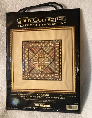 Dimensions Gold Collection Textured Needlepoint Kit # 2479- Classic - OOP - Image 1 of 2