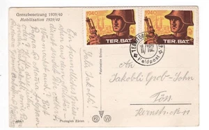 SUIZA SEGUNDA GUERRA MUNDIAL TERRITORIAL CORREO POSTAL MILITAR SELLOS DE SOLDADO SUIZO - Imagen 1 de 2