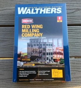WALTHERS 1/160 N SCALE CORNERSTONE RED WING MILLING BUILDING KIT # 933-3212 F/S - Picture 1 of 5