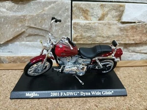 HARLEY DAVIDSON 2001 FXDWG DYNA WIDE GLIDE - MAISTO - SCALA 18 CON FASCICOLO - Foto 1 di 2