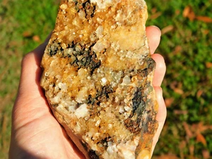Clear Quartz Crystal Cluster Natural Iron Oxide for Energy Healing Altar Decor - Picture 1 of 10