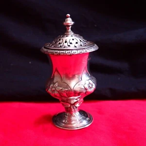 Antique Georgian Sterling Silver Pounce Pot Shaker - Joseph & John Angell 1837 - Picture 1 of 16