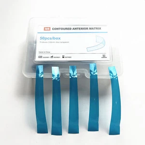 1 Box Zahnblau Streifen vorne Restaurierungsmatrix Verbundharz Matrizen - Bild 1 von 4