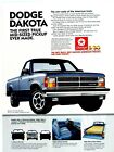 1987 Dodge Dakota The First True Mid Sized Pickup Original Vintage Print Ad