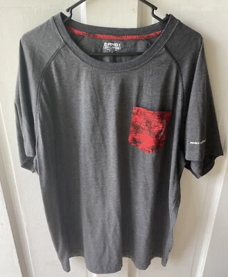 Camisa AND1 Stop Sweating Me Para Hombre 2XL XXL Manga Corta Gris Cuello Redondo Poliéster Foto 1 de 4