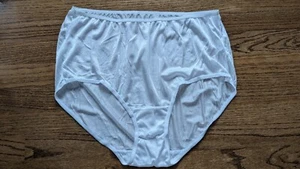 VTG Fruit of The Loom Very SOFT Silky NYLON Panties Shiny White Sz 10 Bridal - Picture 1 of 11