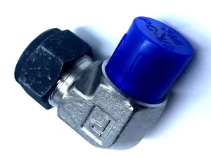 Parker CPI 12-8 CBZ-SS Stainless Steel Compression Fitting 90° Elbow 3/4" X 1/2" - Picture 1 of 2