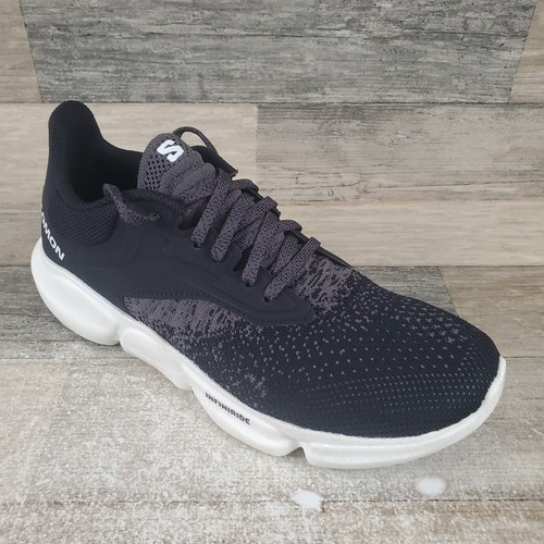 Scarpe donna Salomon Predict Soc 3 taglia 7 5 running nere magnetiche bianche sneakers