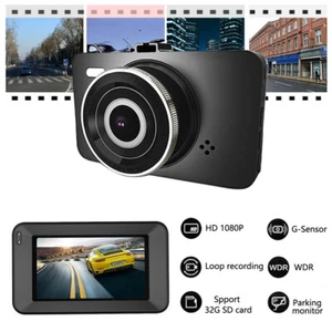 Car DVR Dash Cam Loop Video Recorder G-sensor Night Vision Parking Monitor WDR - Picture 1 of 12