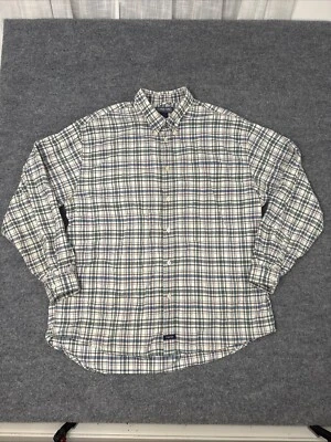 Vintage Structure Men’s XL Plaid Button Down 100% Cotton Mid-Weight/Heavy - Image 1 of 4