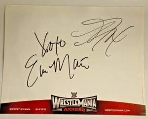 WWE WrestleMania Axxess Signed 8x10 Sheet by Alicia Fox & Eva Marie - Picture 1 of 1